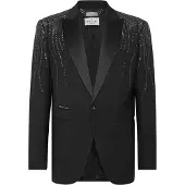 Philipp Plein Kavaj med en knapp, smal passform