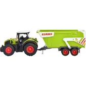Dickie Toys Traktor - CLAAS Traktor m. Trailer - Ljus/Ljud - - One Size - Bil