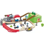 Hape Järnvägsbyggklossset 80x50x14 Cm