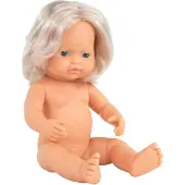 Miniland Europeisk Blond Babydocka 38 Cm