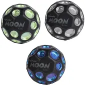 Waboba Dark Side of the Moon, 6,3 cm, Blandade färger, Svart