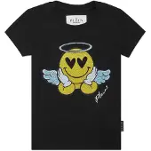 Philipp Plein T-shirt med sexigt stretchmönster och SS-motiv