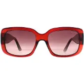 GUESS Butterfly Dam Transparent Röd Brun Gradient GF6167