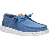 HeyDude Wendy Chambray Textil Dam Ensign Blue Loafers