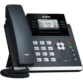 Yealink SIP-T42U - VoIP-telefon med nummerpresentation - 5-vägs samtalsförmåg - SIP, SIP v2, SRTP - 12 linjer - klassiskt grå
