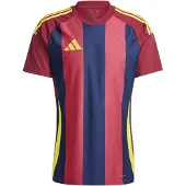 Adidas Matchtröja Striped 24 - Navy/Bordeaux/Gul, storlek X-Large