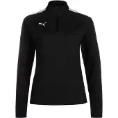 Puma Sport sweatshirt 'TeamLiga' svart / vit