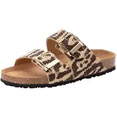 Tamaris Pantolette beige / choklad / svart
