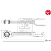 FEBI BILSTEIN Fästen, torsionsstång på ram 193263