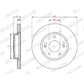 FERODO Bromsskiva DDF3056C, 2 Stycke