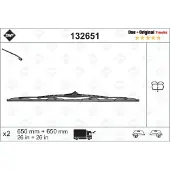 SWF Torkarblad Truck 132651, 650mm, Front, 2 Stycke