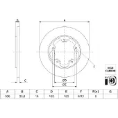 Bosch Bromsskiva 0 986 479 H56, 1 Stycke