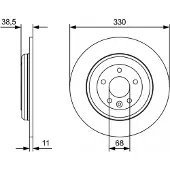 Bosch Bromsskiva 0 986 479 W01, 1 Stycke