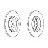 FERODO Bromsskivor DDF1784C fram, full, 2 Stycke