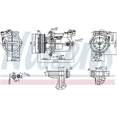 Nissens Kompressor för luftkonditionering 890042