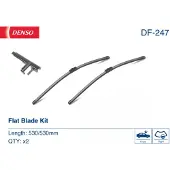 Denso Torkarblad DF DF-247, 530mm, Front, 2 Stycke