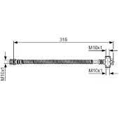 Bosch Bromsslang 1 987 481 A65