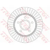 TRW Bromsskiva DF6253S fram, ventilerad, 1 Stycke