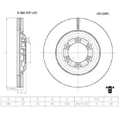 Bosch Bromsskiva 0 986 479 V29, 1 Stycke