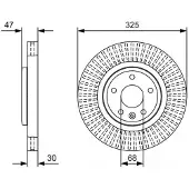 Bosch Bromsskiva 0 986 479 W52, 1 Stycke