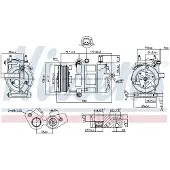 Nissens Kompressor, luftkonditionering 890217