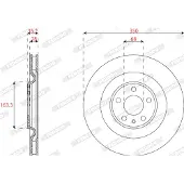 FERODO Bromsskiva DDF2661C, 2 Stycke