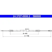 Ate Bromsvajer, handbroms 24.3727-0686.2