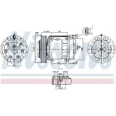 Nissens Kompressor för luftkonditionering 891073