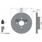 Textar Bromsskiva 92309403 fram, ventilerad, 1 Stycke