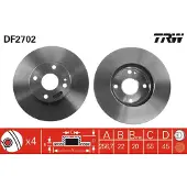 TRW Bromsskiva DF2702 fram, ventilerad, 1 Stycke