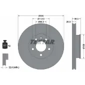 Textar Bromsskiva 92109803 fram, ventilerad, 1 Stycke