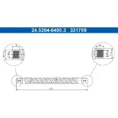 Ate Bromsslang 24.5204-0400.3