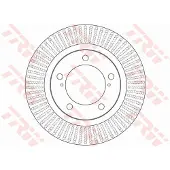 TRW Bromsskiva DF6239S fram, ventilerad, 1 Stycke