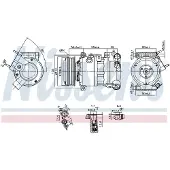 Nissens Kompressor för luftkonditionering 890599