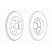 FERODO Bromsskivor DDF1387 fram, full, 2 Stycke