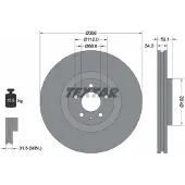 Textar Bromsskiva 92238205 fram, ventilerad, 1 Stycke