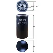 MAHLE ORIGINAL Bränslefilter KC 188