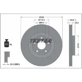 Textar Bromsskiva 92337603 fram, ventilerad, 1 Stycke