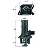MAHLE ORIGINAL Termostat, kylvätska TI 16 105