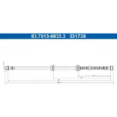 Ate Bromsslang 83.7813-0633.3