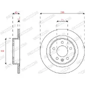 FERODO Bromsskivor DDF2812C bak, full, 2 Stycke