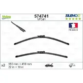 Valeo Torkarblad Silencio Xtrm VF341, 550/450mm, Front, 2 Stycke