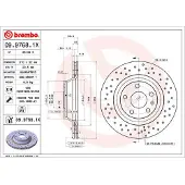 Brembo Bromsskiva XTRA LINE 09.9768.1X, 1 Stycke