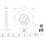 Bosch Bromsskiva 0 986 479 J06, 1 Stycke