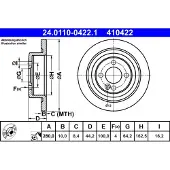 Ate Bromsskiva 24.0110-0422.1, 1 Stycke
