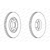 FERODO Bromsskiva DDF1442C, 2 Stycke