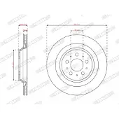 FERODO Bromsskiva DDF3016C-1, 1 Stycke
