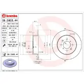 Brembo Bromsskiva COATED DISC LINE 08580341 Brembo