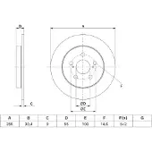 Bosch Bromsskiva 0 986 479 J61, 1 Stycke