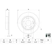Bosch Bromsskiva 0 986 479 G17 bak, full, 1 Stycke